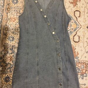 Vici Denim Button-Down Dress